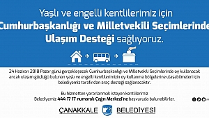 Seçimde ulaşım desteği