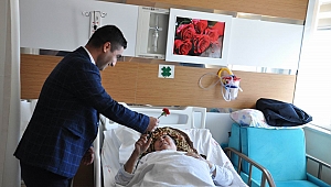 Hastane yönetiminden hastalara ziyaret