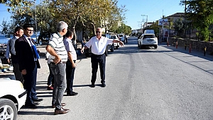 Başkan Gökhan Güzelyalı'daki çalışmaları inceledi