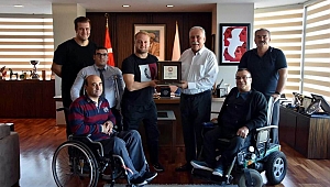 Başkan Gökhan konuklarını ağırladı