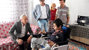 Elektrikli engelli aracına kavuştu