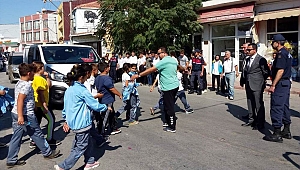 Geyikli'de 'yaya önceliği' vurgusu