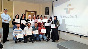 Üniversite öğrencilerine İş Kulübü eğitimi