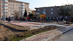 Orköy Parkı'nda yenileme çalışması