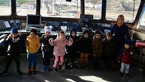 Minikler GESTAŞ gemisini gezdi
