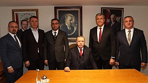 Başkanlar Cumhurbaşkanı ile görüştü