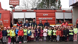Öğrencilere itfaiye tanıtımı