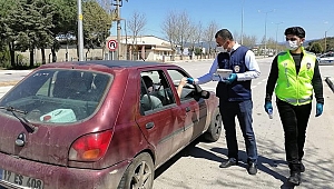 Bayramiç'te yol kontrol uygulaması