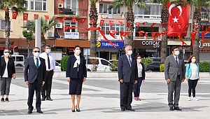 Çanakkale'de sosyal mesafeli 19 Mayıs töreni