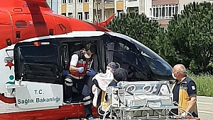 Helikopter ambulans hayat kurtarıyor