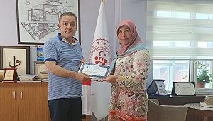 Yurt personeline teşekkür belgesi