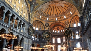 Ayasofya'da mozaikler perde ile mi kapatılacak?