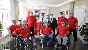 Boğazgücü Engelliler Gençlik Spor Kulübü'nden Aktaş'a ziyaret