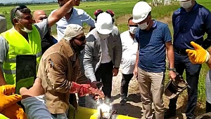 Gümüşçay'da doğalgaz sevinci