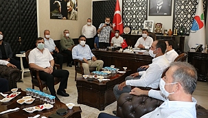Başkan Uygun'a CHP'nin önemli isimlerinden ziyaret