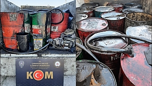 Çanakkale'de 2520 atık yağ ele geçirildi !