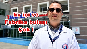 Doç. Dr. Alper Şener; "Ev içi ve fabrika bulaşı çok"