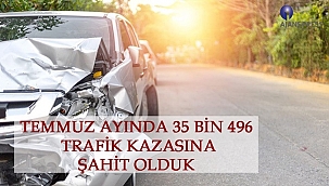 Temmuz ayında 35 bin 496 trafik kazasına şahit olduk