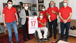 Turan'dan Boğazgücü Engelliler Gençlik ve Spor Kulübüne ziyaret