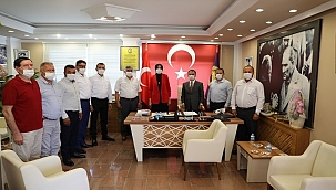 Vali Aktaş'tan, Çanakkale Esnaf ve Sanatkarlar Odaları Birliğine ziyaret