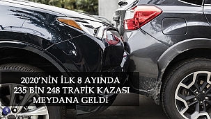 2020'nin ilk 8 ayında 235 bin trafik kazası meydana geldi