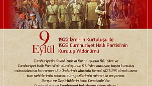 Başkan Gökhan'ın 9 Eylül mesajı