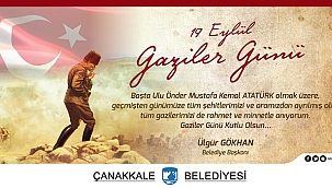 Başkan Gökhan'ın Gaziler Günü mesajı