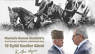 Başkan Özacar'ın 19 Eylül Gaziler Günü mesajı