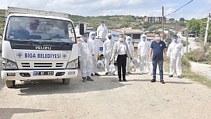 Biga Belediyesi, Turan Mahallesi’nin yanında