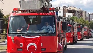 Çan’da İtfaiye Haftası konvoyu