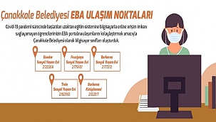 Çanakkale Belediyesi'nden “EBA” Ulaşım Noktaları