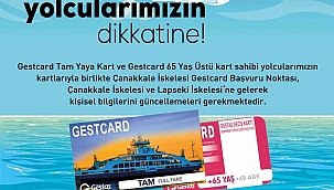 Gestcard kullanıcılarının dikkatine