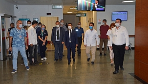 Sağlık çalışanlarına moral verdi