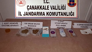 Bayramiç’te uyuşturucu operasyonu