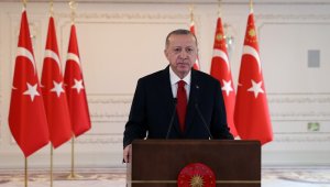 Cumhurbaşkanı Erdoğan: "Cumhur İttifakı'na yönelttikleri tehditlere baktığımızda katıksız bir faşizmin izlerini görüyoruz"
