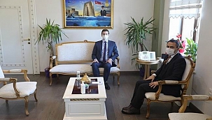Konsolostan Vali Aktaş'a ziyaret