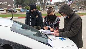 Çan’da haftasonu kısıtlamasında trafik denetimleri
