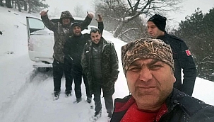 Kardan mahsur kalan çifçilere itfaye yetişti