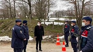 Kaymakam Göktaş’tan karantina teftişi