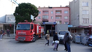 Küçükkuyu’da ev yangını