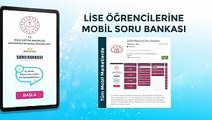 Lise öğrencileri için ‘Mobil Soru Bankası’ erişime açıldı