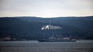 ABD savaş gemisi Çanakkale Boğazı’ndan geçti
