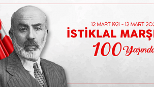 Başkan Gökhan'ın İstiklal Marşı'nın kabulünün yıl dönümü kutlama mesajı