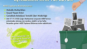 Belediyeler arası e-atık toplama yarışmasında Çanakkale 2inci