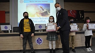 Biga’da kitap okuma yarışması ödül töreni