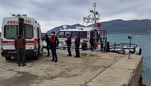 Gökçeada’da bir hasta Sahil Güvenlik botuyla anakaraya ulaştırıldı