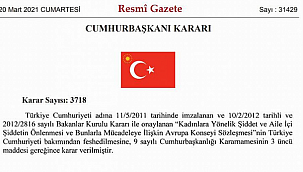 İstanbul Sözleşmesi feshedildi