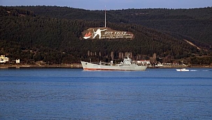 Rus savaş gemisi ‘Saratov’ Çanakkale Boğazı’ndan geçti