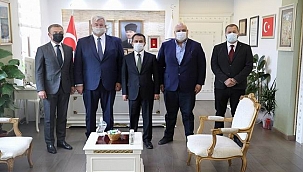 Ukrayna Büyükelçisi Andrii Sybiha, Vali Aktaş’ı ziyaret etti