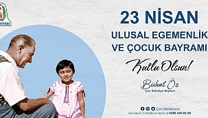 Başkan Öz’ün 23 Nisan Ulusal Egemenlik ve Çocuk Bayramı mesajı